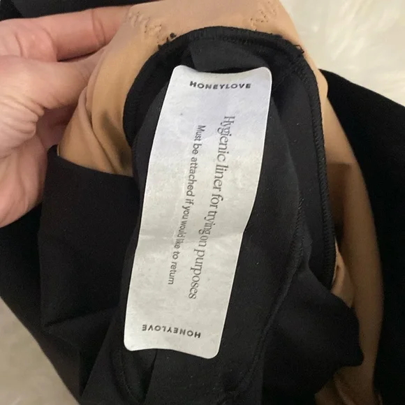 NEW Honeylove SuperPower Mid Thigh Short Bodysuit, Black Runway Size XL - Picture 13 of 15